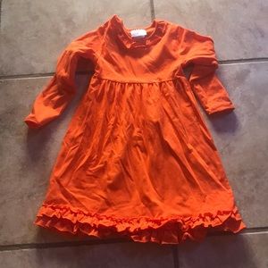 Orange girls dress